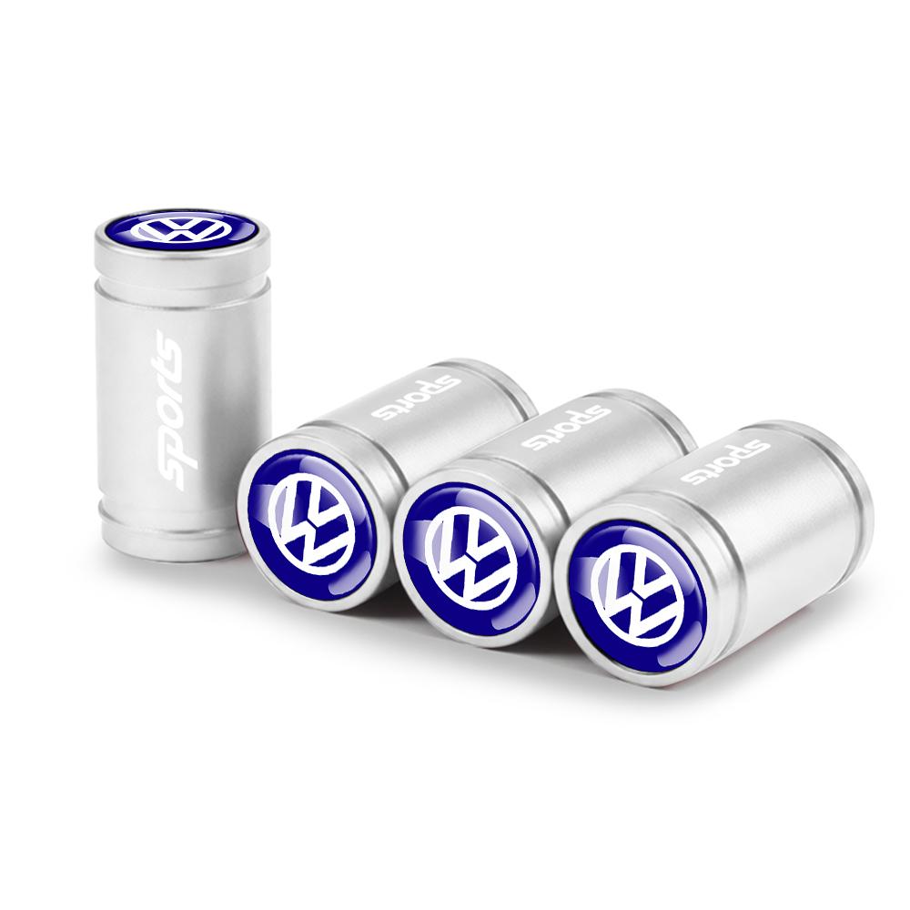 ADMVN1 For Volkswagen VW R Polo Passat Rline Golf 4 5 6 Tiguan Jetta GTI Bora Car Tire Valve Caps Metal Wheel Dust Covers Accessories