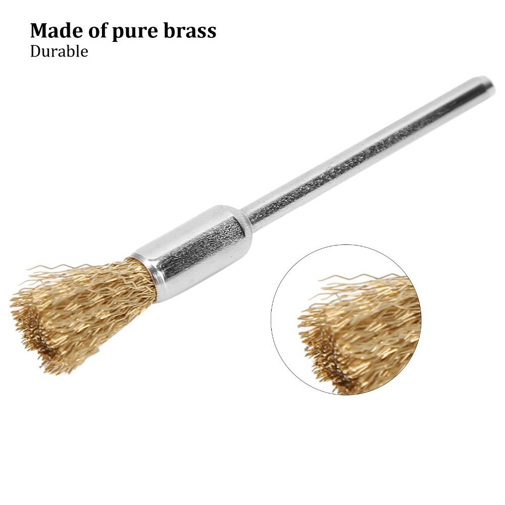 5pcs Mini Size Nail Drill Bit Cleaning Brush Manicure Wire Brush Manicure Equipment Maintenance