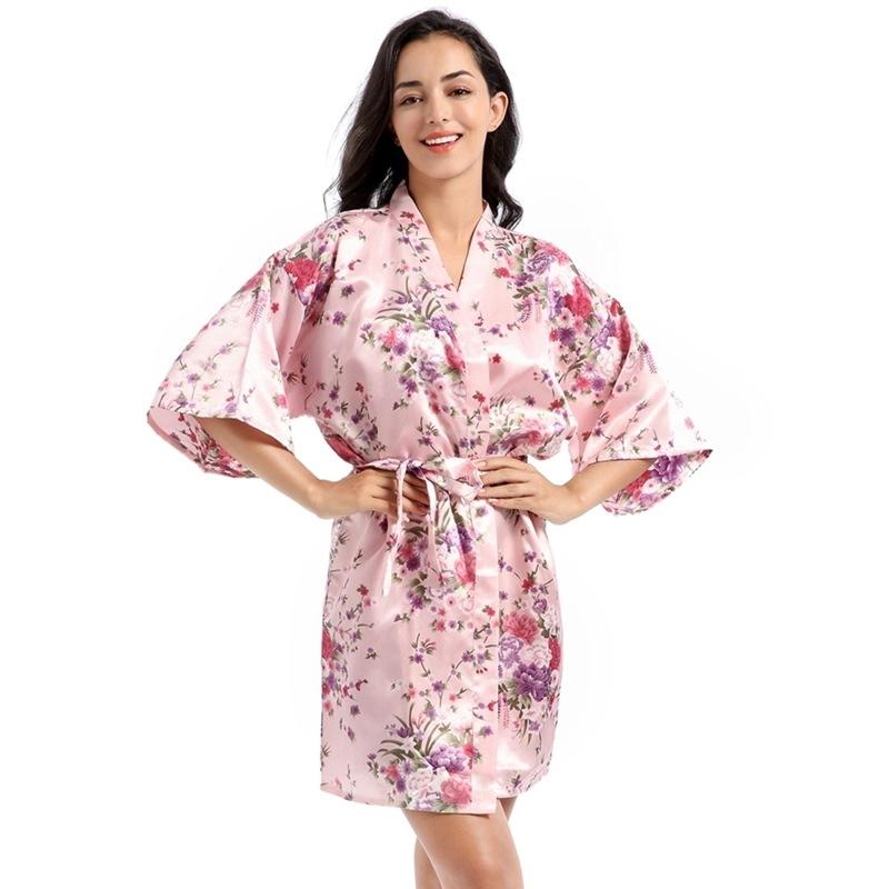 Plus Size Women's Summer Home Short Thin Loose Cardigan Pajamas