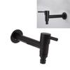 G1Celsius2 Wall Mounted Cold Water Tap 304 Stainless Steel Single Handle Cold Faucet Bathroom Garden Faucet Tap Black