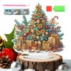 Crystal Painting Kit 2D Acrylic Gem Crafts With Stand Christmas Tabletop Decor For Adult Child Family Farmhouse Workplace