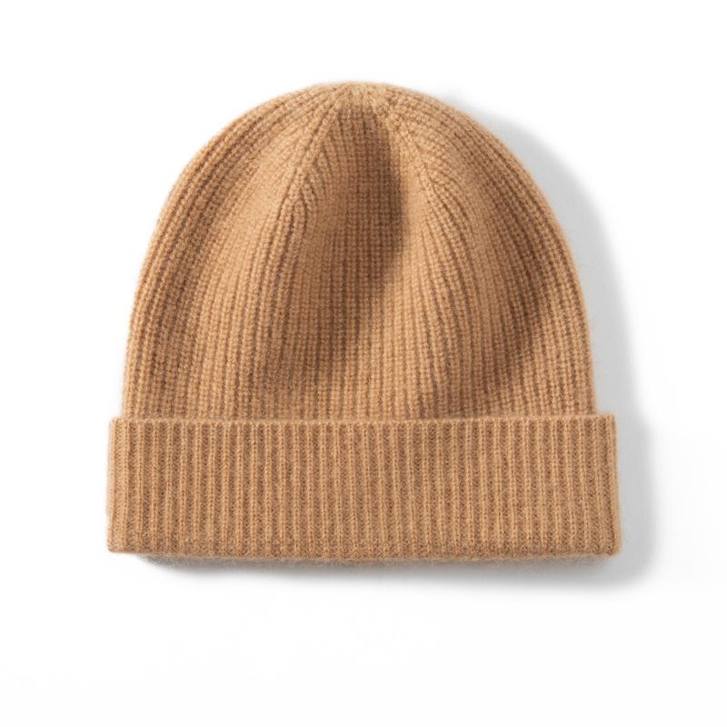 Women s Thickened Cashmere Knit Hat - Autumn/Winter Warm Slouchy Wool Beanie One Size