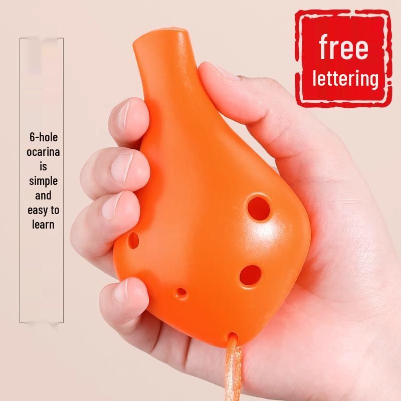 Durable, Easy-to-Play 6-Hole Alto Ocarina for Kids – Beginner's Resin Mini Instrument