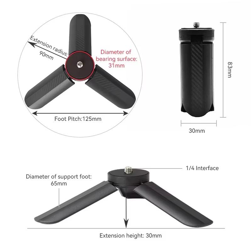 Desktop Tripod for DJI Pocket 2 3 GoPro Action 2 4 Camera for DJI Pocket 2 3 Osmo Mobile 6/5/4/3/2 Stabilizer Gimbal Tripod