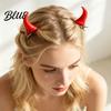 Fashionable Dark Style Hairpins 2Pcs Halloween Evil Horn Hair Clips Small Horror Demon Goth Ear Lolita Fashion Accessories Hairpins Barrettes