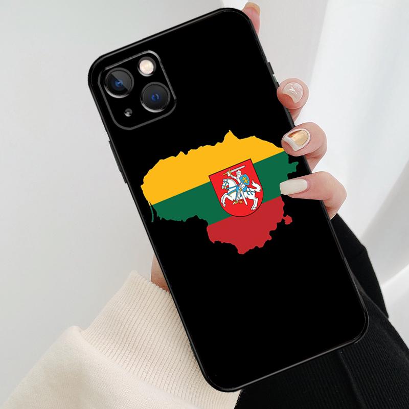 Fashion Lithuania Flag Phone Case For iPhone 17 Pro Max 14 13 12 11 15 16 Pro Max mini 15 16 Plus 16e 17 Air Cover