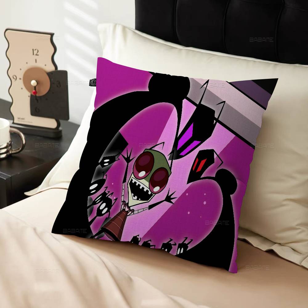 Cartoon I-invader Zim Maple Design Cushion Cover Happy Autumn Harvest Decor Holiday Decorati Pillow Cover
