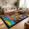Colorful Abstract Graffiti Pop Art Carpet Living Room Large Rugs Modern Bedroom Decor Washable Non-slip Soft Fluffy Floor Mats