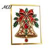Cornice Artistica Decorativa in Vetro Fai da Te Pittura con Perline di Cristallo Sintetico Kit Albero di Natale, Set Scintillante di Materiali per Artigianato a Tema Festivo, Perline di Gemme 3D per