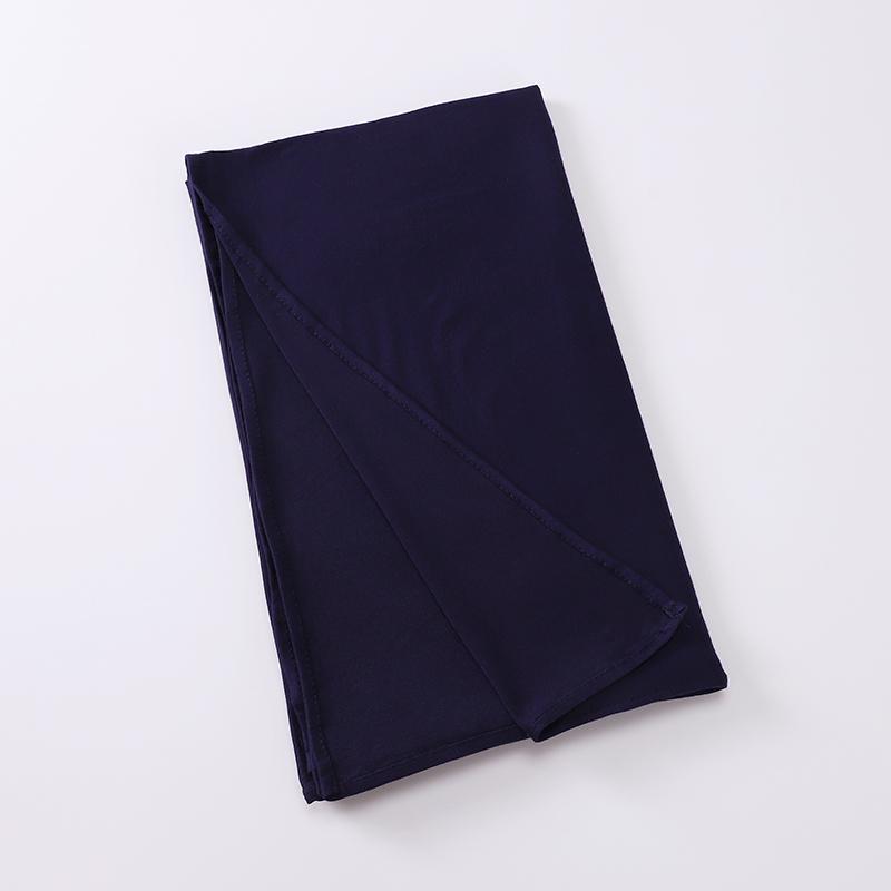 Muslim Cross Jersey Instant Hijab Tie-Back Instant Shawl Scarf Headband Women Custom Solid Color Headwrap