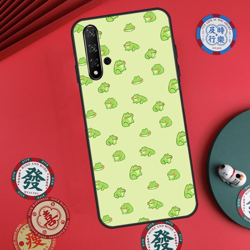 Cute Cartoon Frog For Huawei Nova Y60 Y70 Y90 Y72 Y73 Y61 Y91 7i 8i 11i 12i 12s 9 10 SE P20 P30 P40 Lite Case