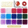 Beadthoven 4mm Cut Abacus Beads, Approximately 2250 PiecesBox, Colorful Acrylic Beads, Clear Faceted Bicone Beads, Spacer Beads for Beading, Jewelry