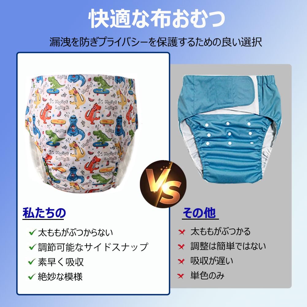 LAROTSUBA Adult Swim Incontinence Nursing Care Diaper for Senior and Home Includes 2 Diapers Sky and Seashell Diapers, Diapers, Diapers, Covers,