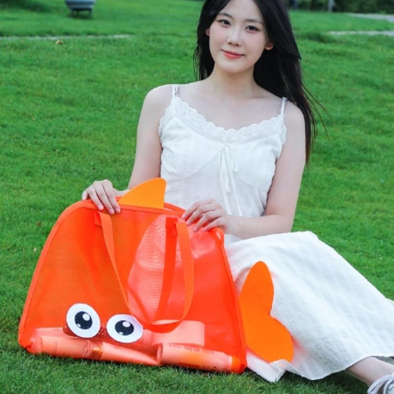 Summer  Travel Beach Bag Children'S Cartoon Toy Storage Bag Swimsuit Storage Bag Big Eye Handheld Toiletry Bag