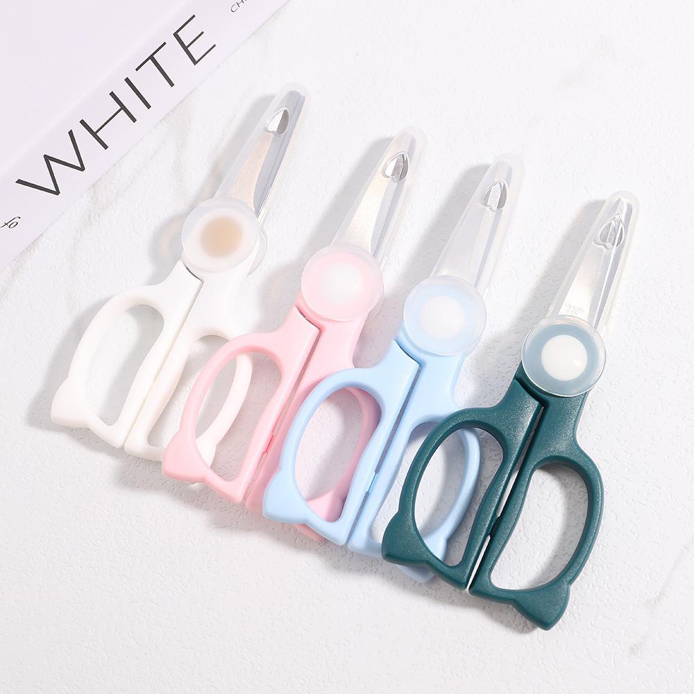Portable Stainless Steel Baby Food Scissors - Cut Meat & Vegetables for Infants & Children