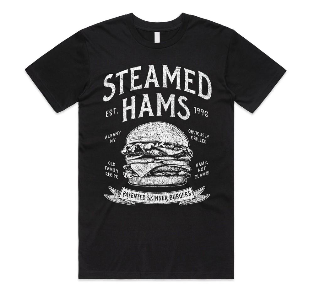 

Steamed Hams T-shirt Tee Funny Meme Vintage Retro Gift Skinner TV Show Grill 4XL