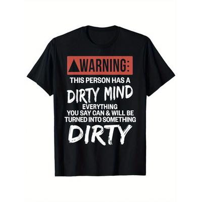 Men'S Humorous Suggestive Quote T-Shirt - Eye-Catching Warning Design Tee - Lightweight And Breathable for Gym And Casual Wear - Washable Daily Top,