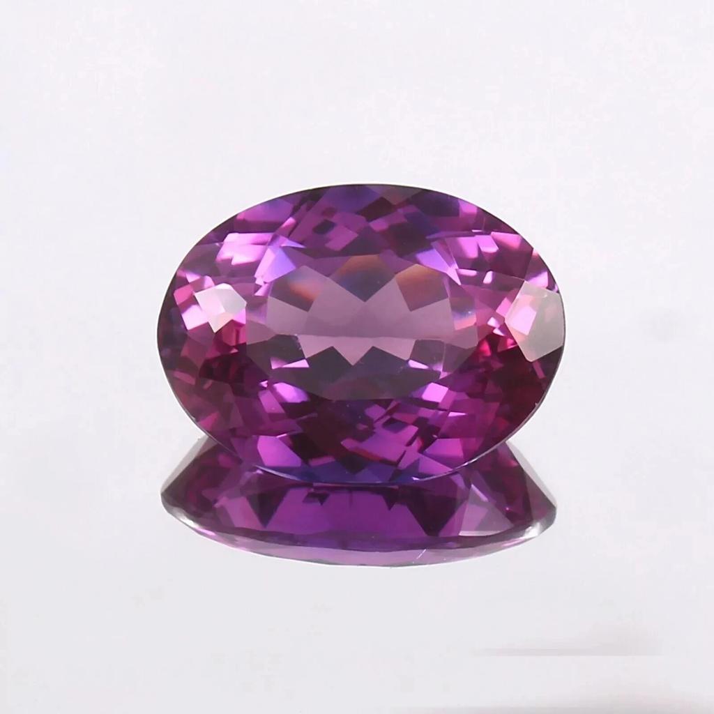 Beautiful Purple Pink Sapphire 10-12ctoval Certified Loose Gemstone