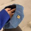 Frauen Denim Baskenmütze Hut Jeans Baskenmützen Maler Hüte Frühling Beanie Hut Retro Achteckige Kappe Weibliche Damen Outdoor Freizeit Visier kappen