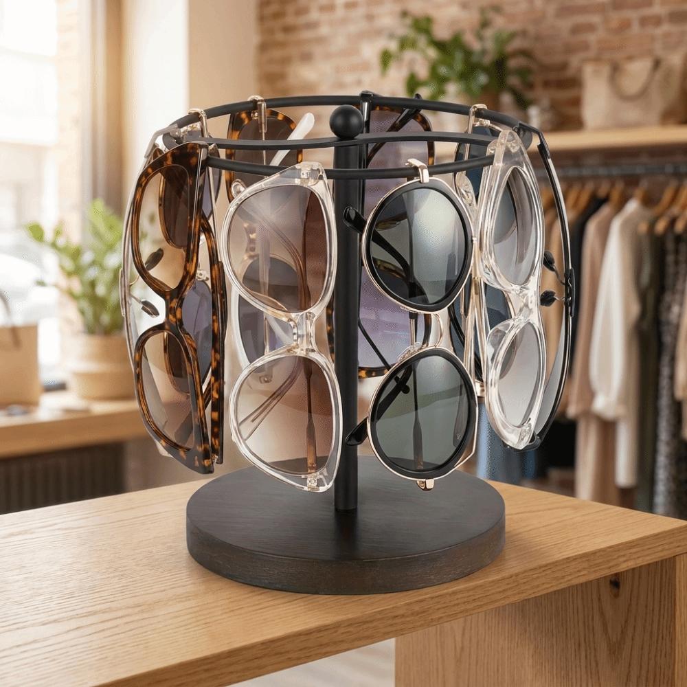 Space Saving Eyeglass Organizer Multi-functional Sunglass Display Rack Retail Display