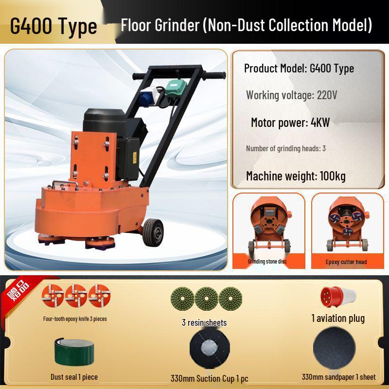 Shanghai Dust-Free Epoxy Floor Grinder: Concrete, Cement, Pavement, Paint Stripper, Terrazzo Polisher