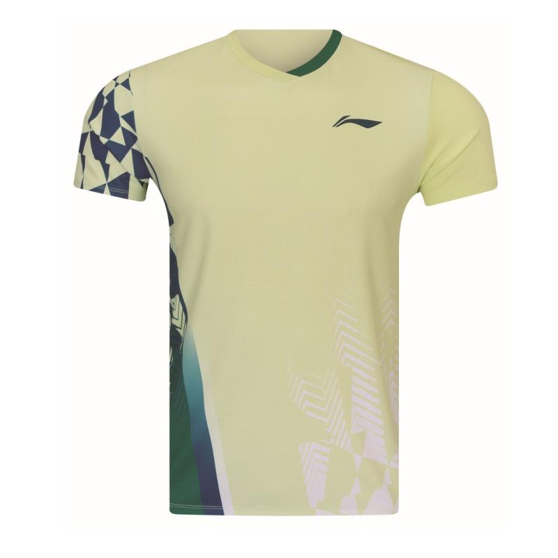 Li Ning Badminton Collection Badminton Jersey Unisex Butterfly Pink Green AAYW051-5 3XL