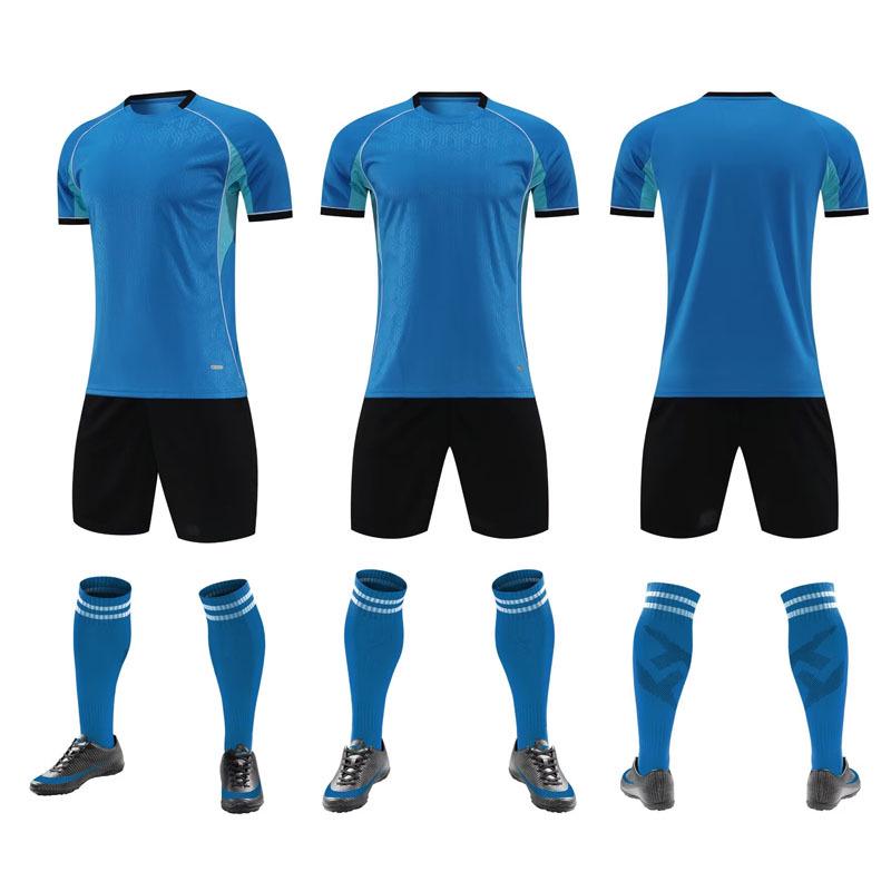 2026 Quick-Dry Children's Football Training Set with Printed Number - Short Sleeve Team Sportswear