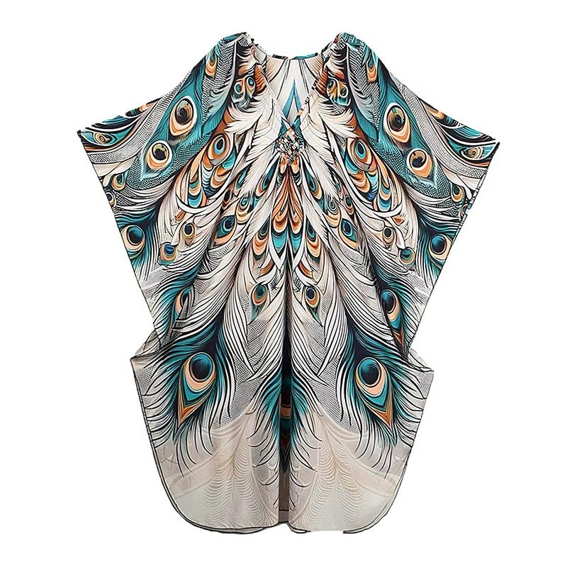 

XITAO A-line Pullover Vintage Dress GJ1183 One Size синий