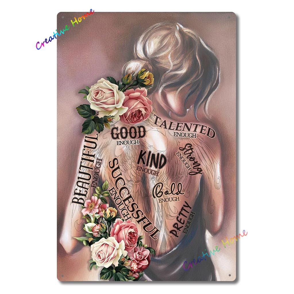 DORA Tin Sign Vintage Poster Tattoo Studio Name Of Company Tin Sign Metal Plaque Shop Bar Pub Coffee Shop Wall Decoration Vintage Metal Plate