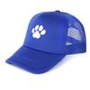 White Cat Paw Printed Sun Hat Adjustable Baseball Hat Multicolor Hip Hop Non Stretch Unisex for Tennis Mountaineering Outdoor