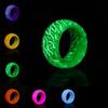 Luminous Glowing Rings Glowing in the Dark Rings Cute Simple Glowing Resin Rings Aesthetic for Women Girls Boys Jewelry Gift