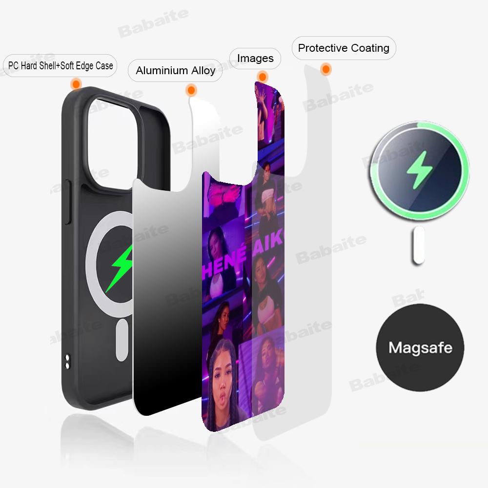 Singer J-Jhene-Aiko Phone Case Magnetic Case For IPhone 16 14 13 12 11 15 Pro Max Plus For Magsafe Wireless Charge Cover