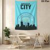Historic MCFC WinsWall Hanging Printed Fabric Blanket Decorative Tapestries for Bedroom Living Room Home Decor