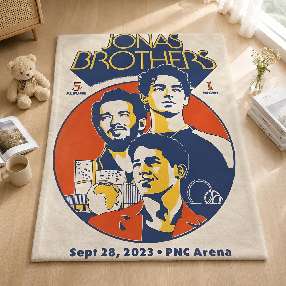 Music J-JonasBrothers Throw Blankets Soft Warm Flannel Blanket Bedding for Bed Living room Home Sofa