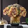 Single Plastic Artificial Hydrangea Vase Arrangement Photography Props Fake Flower Artificial Silk Flower