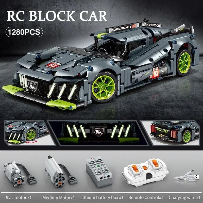 Technical Building Blocks 1400PCS Model Racing Sport Car City Mechanical Speed Vehicle Supercar Brick Puzzle Toys Kid Adult Gift
