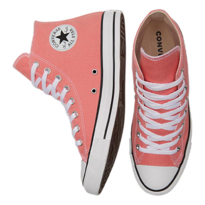 Converse Chuck Taylor All Star Comfortable Trend High-Top Canvas Shoes Unisex Peach Pink