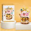 Mini Building Blocks Cute Piggy Set DIY Creative Animal Model Assembled Ornaments Toys and Gifts for Adults and Children