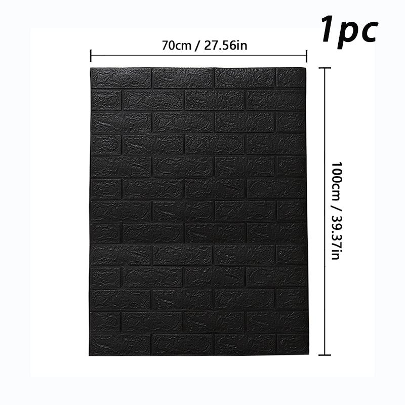 70X100cm Neutral Solid Color 3D Wall Sticker Self Adhesive Removable Wall Covering for Home Interior Decor