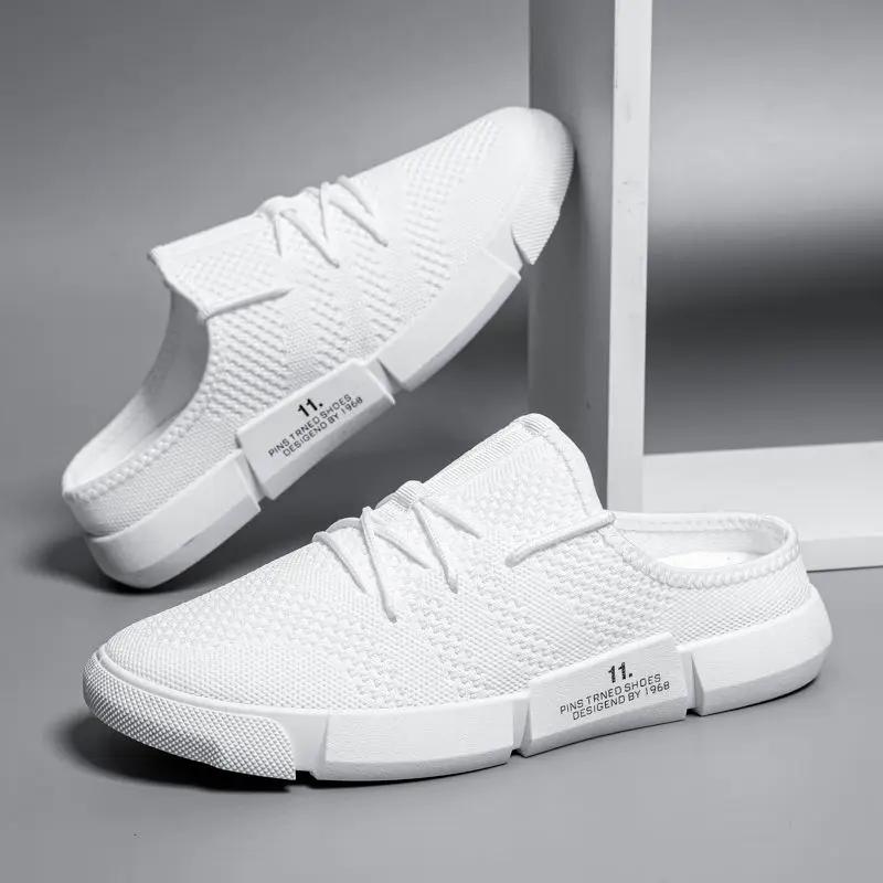 

Mules Half Platform House Indoor Beach Male Slipper Walk Around Home Slides High Quality Fashion Eva Rubber Low Price Men s Shoe 44