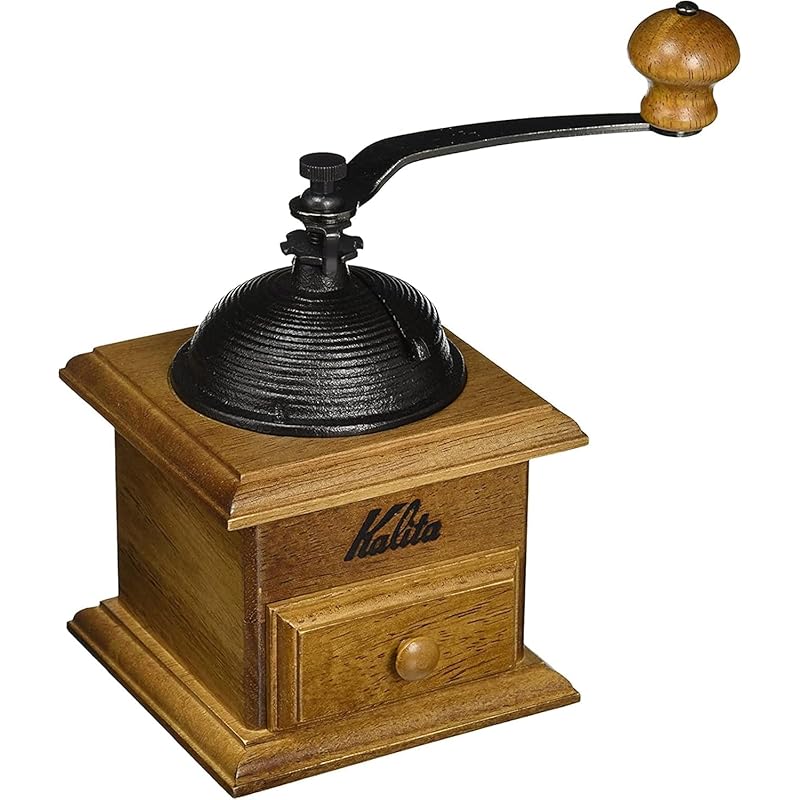 

Kalita Kalita coffee mill wooden durable cast iron cutter dome mill Roughness adjustable hand ground coffee mill mill grinder hand mill [#42033 ]