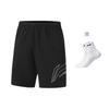 Li Ning Sports Life Collection Casual Shorts Unisex Black YKSU105-1