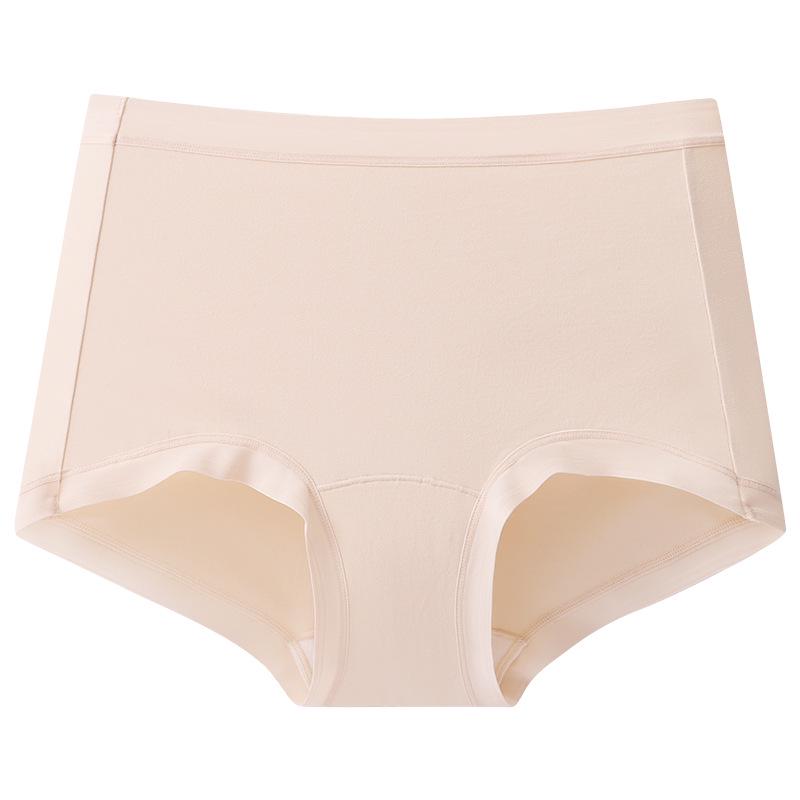 A-Grade Long-Staple High-Waisted Women's Cotton Briefs: Breathable, Soft, Antibacterial, Plus Size, Thin, Tummy Control, Extended Crotch.