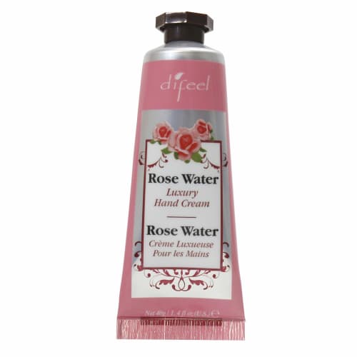 Difeel Rosewater Natural Hand Cream, 40g, ROSEWATER 10RSW, New York [Official Import]