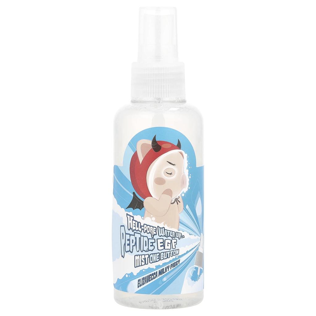 Elizavecca Milky Piggy, Hell-Pore, Water Up Peptide EGF Mist One Button, 5.07fl Oz (150ml)