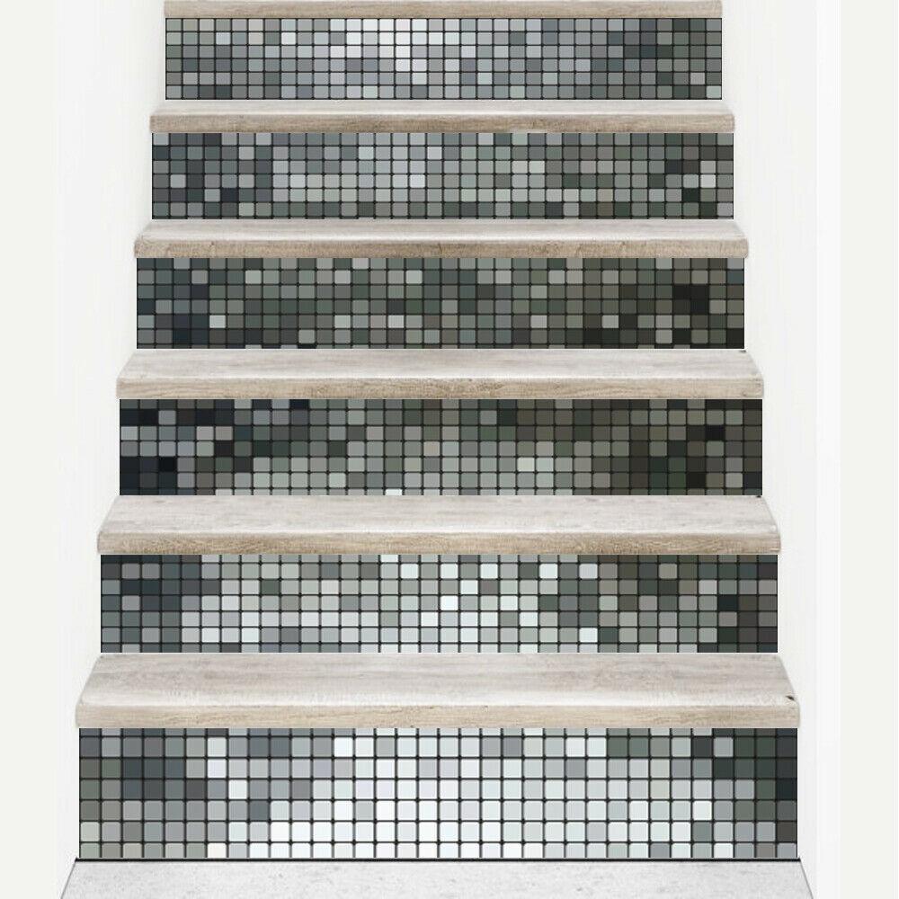 Buy 6 Pieces of 3D Entrance Stairs Riser Wall Stickers PVC Waterproof ...