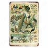 Dinosaur In the Bathroom Wall Art Print Fossil Vintage Metal Tin Sign Club Room Home Decor Animal Bones Poster Painting