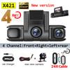 360° Parking Monitor Car Dash Cam 3/4 Channels Video Recorder 1080P Car DVR Front inside Rotatable and Rear View Night Vision
