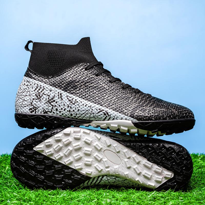 Nowe, gorąco sprzedające się, unisex buty piłkarskie: Długie kolce/kolce do trawy, Oddychające, Antypoślizgowe i Lekkie