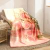 2026 New Arrivals Luxury Floral Blanket Ultra-Soft Pink Roses And Greenery Design All-Season Cozy Throw for Couch Gift (Mother'S D